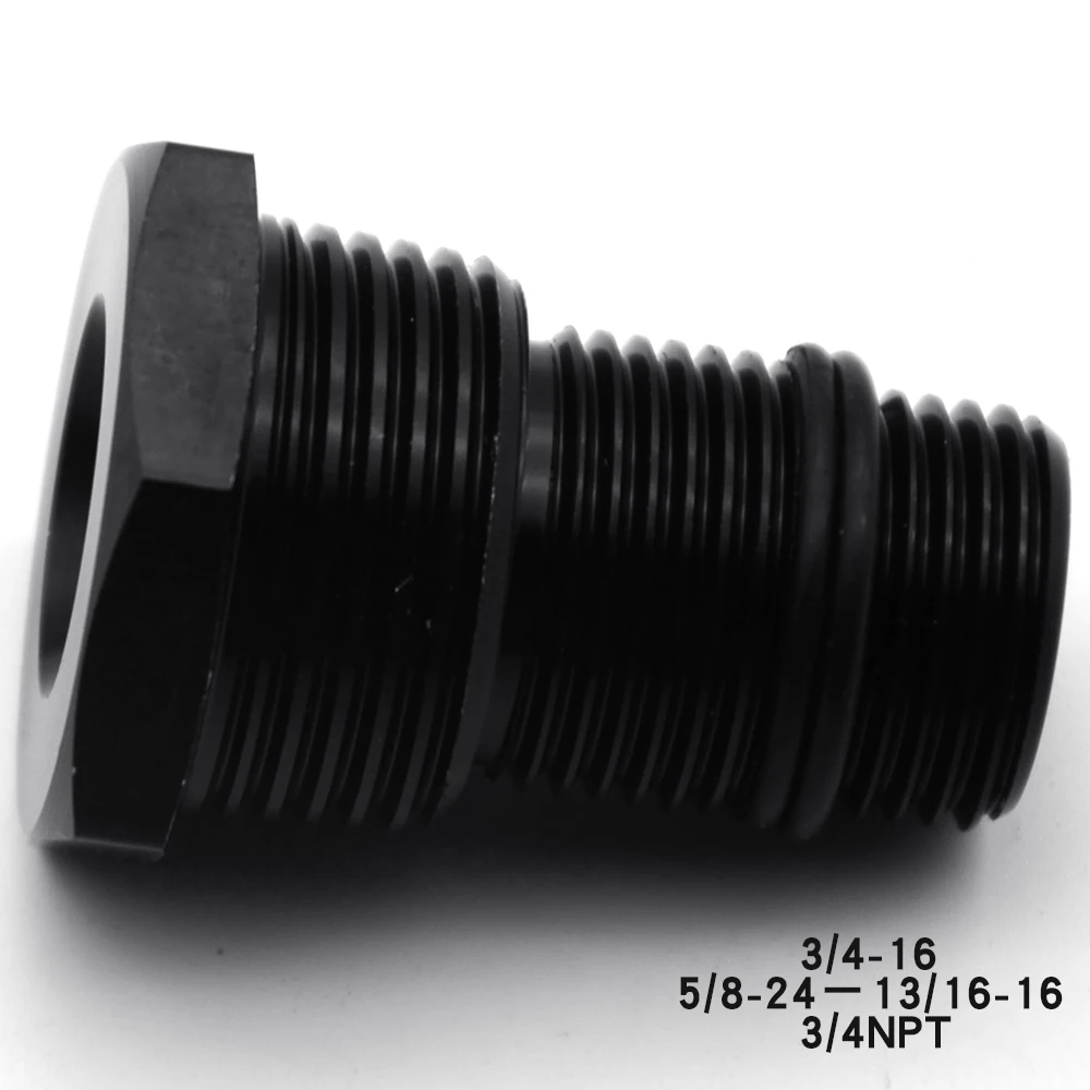 

New 5/8-24 to 3/4-16, 13/16-16, 3/4NPT Automotive Threaded Oil Filter Adapter
