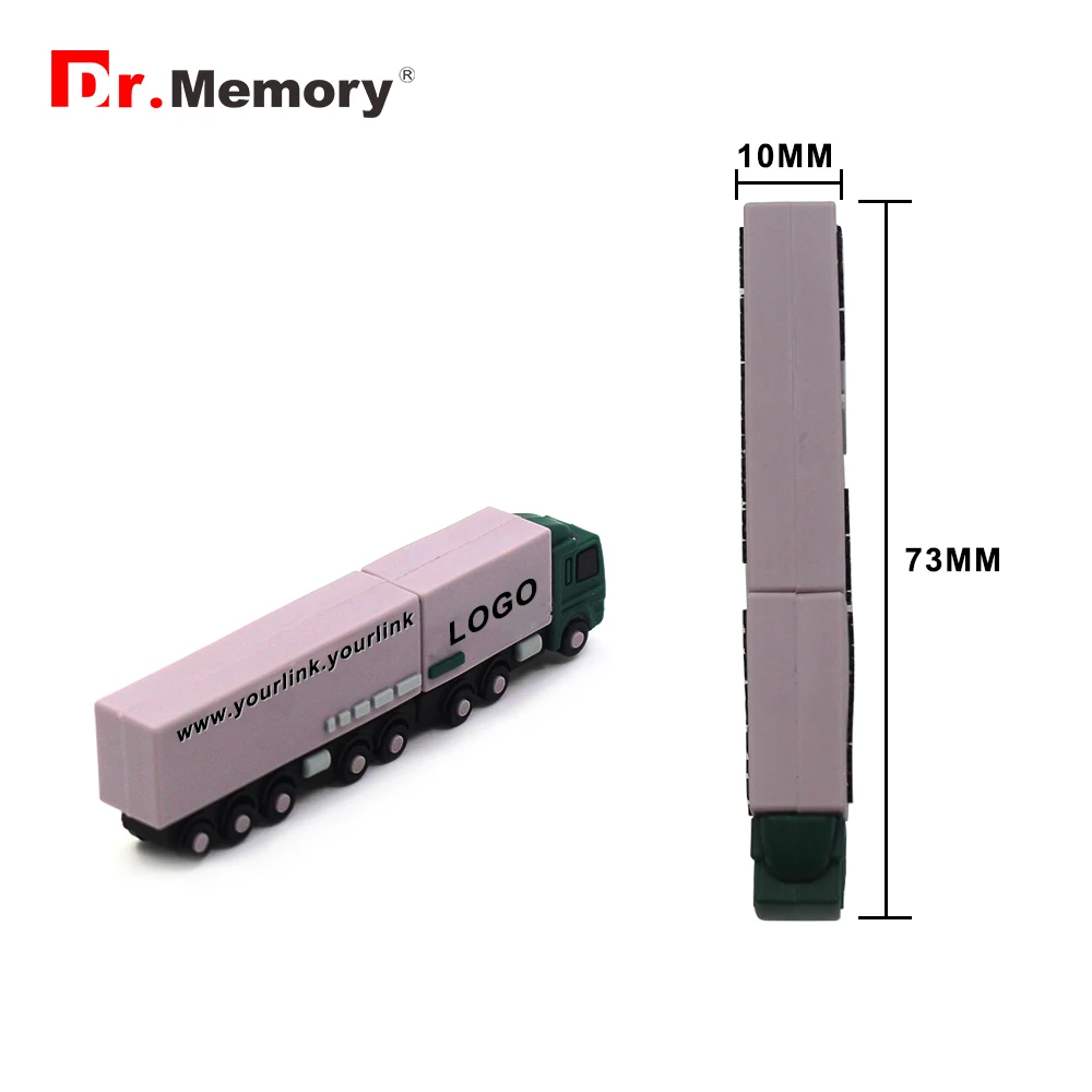 Мультяшный грузовик USB флэш-накопитель 64 ГБ флеш-накопитель 4 ГБ 8 ГБ 16 ГБ 32 ГБ 128 Гб карта памяти грузовой поезд Флешка U диск подарок