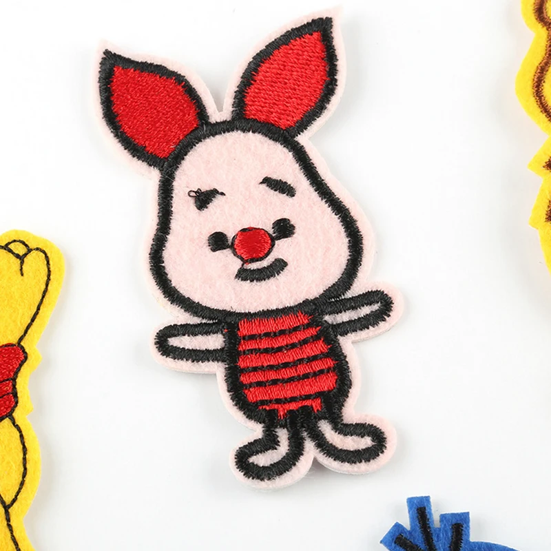 Нашивки с изображением медведя из мультфильма значки вышитой аппликацией