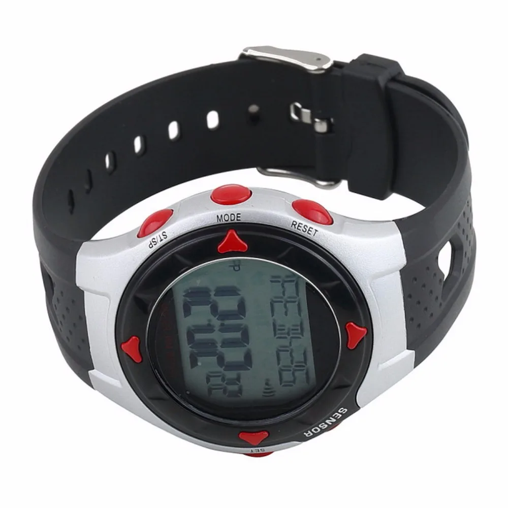 Цифровые часы Pulse наручные с монитором водонепроницаемые пульс счетчик скорости