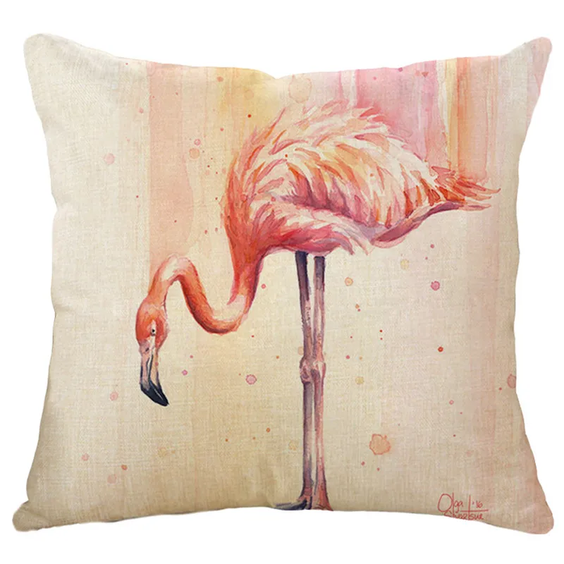 wholesale wedding gift cushion cover Spanish passion creative flamingo couple party pillow car home decorative case | Дом и сад