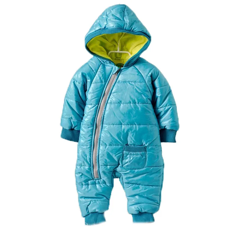 

Kids Warm Jumpsuit Children Cotton Padded Infant Puffer Jacket Coat Siamese Newborn Baby Rompers Climbing Clothing Sets Overall