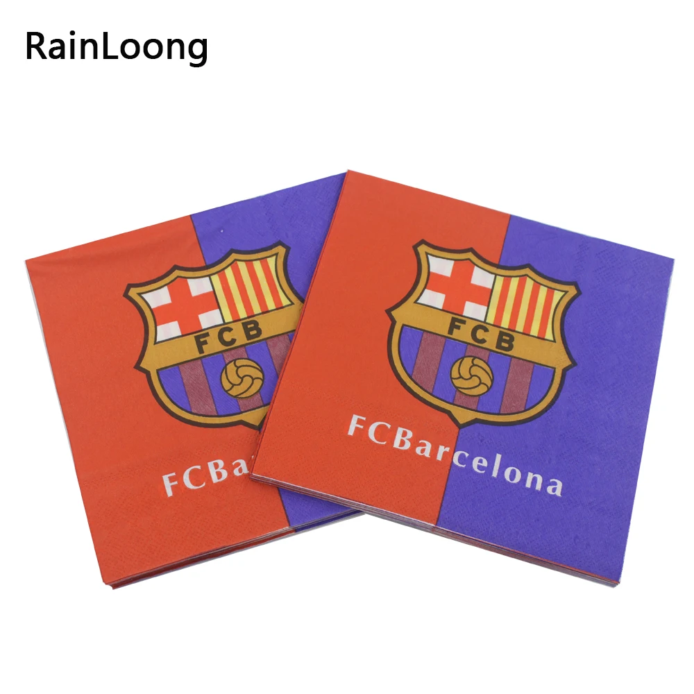 [RainLoong] печатная бумажная салфетка для футбола спортивные салфетки вечерние