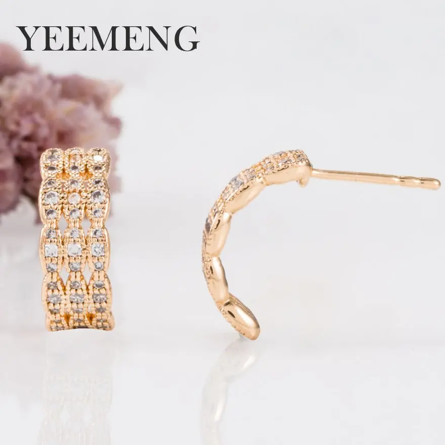 YEEMENG 2019 темпераментные циркониевые серьги гвоздики винтажные Японский Корейский