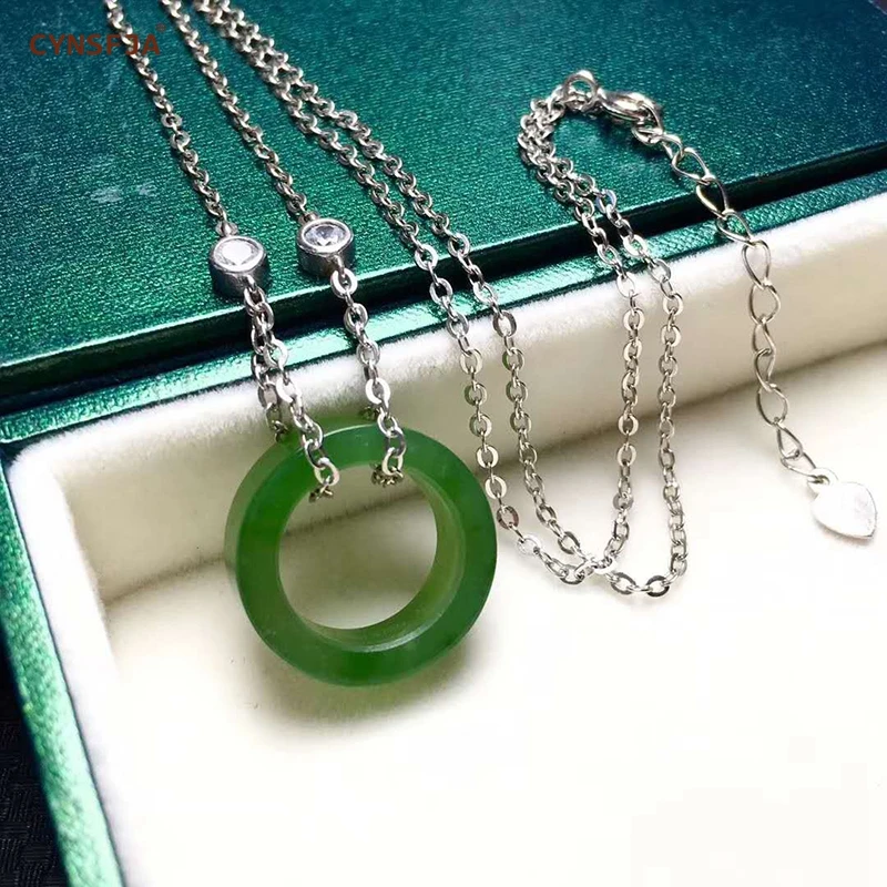 Сертифицированное подвескаиз натурального камня jade Jasper инкрустированное серебро 925 пробы счастливое колье с кулоном ведьмы зеленый высокое качество чудесные подарки