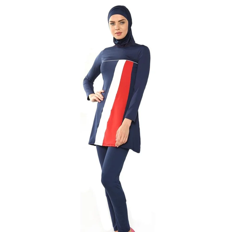 Мусульманский купальник женский купальный костюм из двух частей для женщин плюс