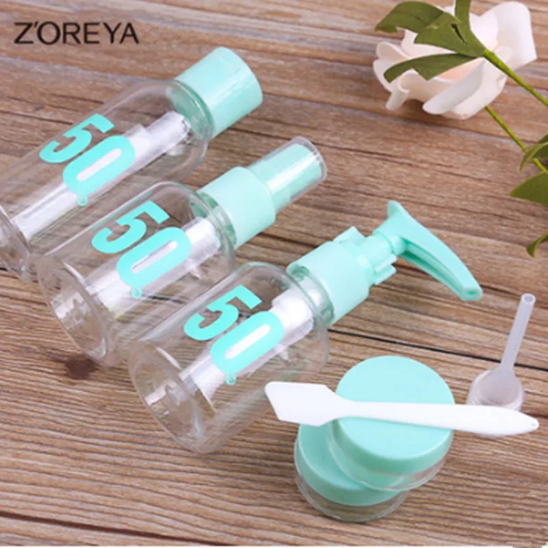 ZOREYA Brand 7 шт./компл. Прозрачный флакон с пульверизатором толстый пластиковый