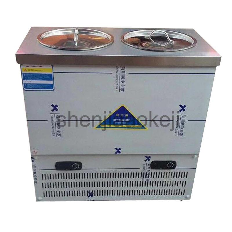 

80L capacity Stainless Steel Commercial Double barrel cold noodle machine Korean-type cold noodle soup refrigerating machine