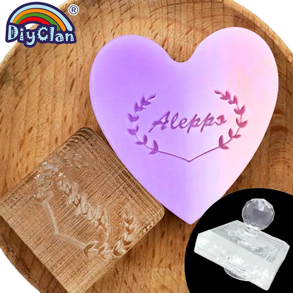 Aleppo мыло делая штамп оливковая ветка ручной работы Смола натуральные