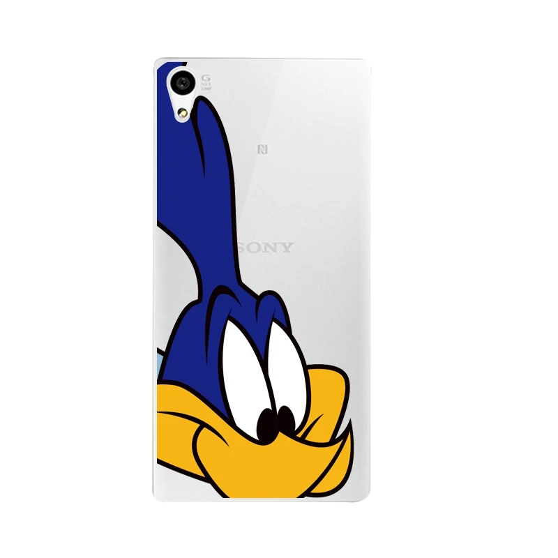 Мягкий прозрачный чехол для телефона из ТПУ с тигром Sony Z2 Z3 Z4 Z5 C3 C4 C5 лиса кролик