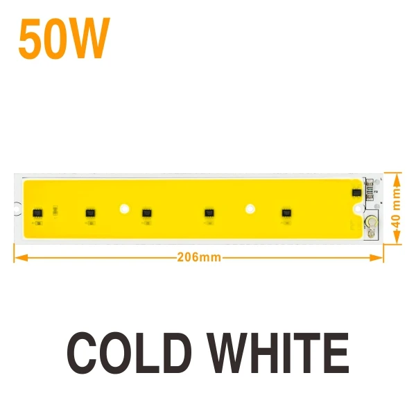 50W Cold Light Chip 220 В светодиодный светильник для выращивания 50 Вт 100 Вт Светодиодный прожектор s Точечный светильник Fitolamp lodine лампа для комнатных растений и цветов светильник для рассады с европейской вилкой - Испускаемый цвет: 50W Cold Light Chip