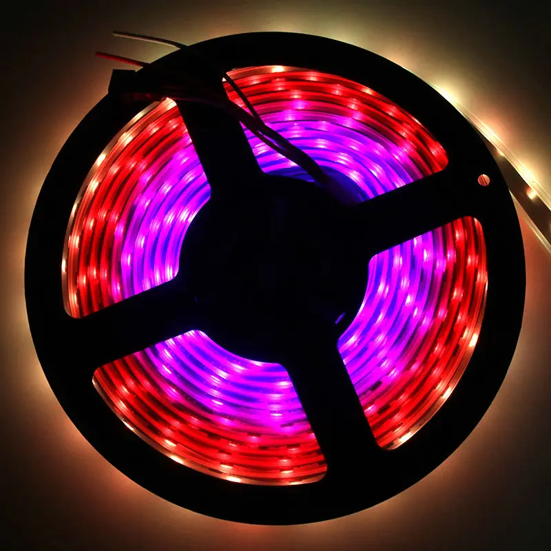 5 м WS2811 DC12V 48 Светодиодный s/M RGB адресат светодиодные полосы черный PCB водонепроницаемый IP67 SMD5050 пикселей