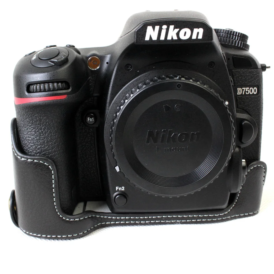 Высококачественный чехол из натуральной кожи с полукорпусом для камеры Nikon d7500