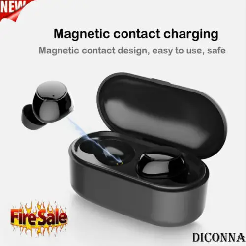 Мини близнецы беспроводные стерео наушники с ушками Спортивные Bluetooth микрофоном