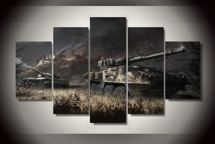 Качественная Безрамная печатная бронированная Боевая Обсидиановая живопись на