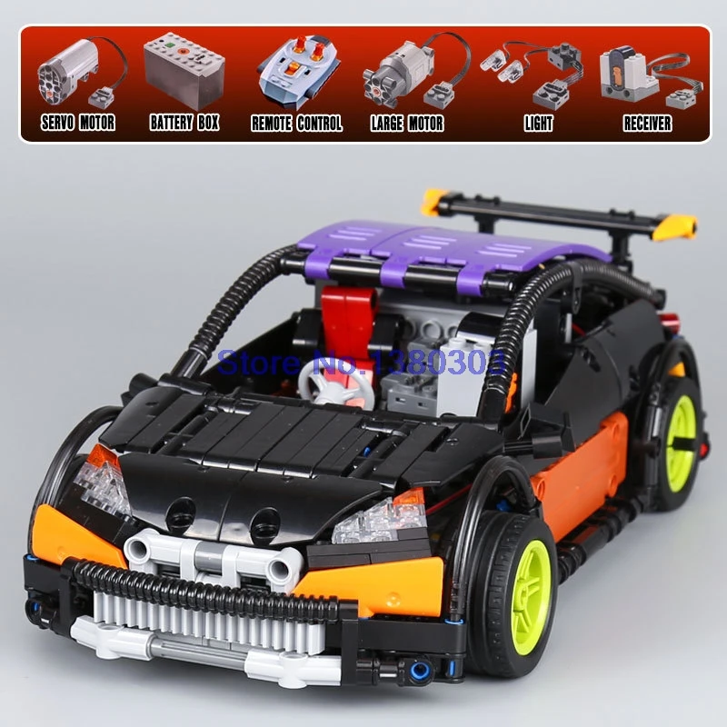 20053 Technic хэтчбек Тип R строительные блоки с электродвигателями функции мощности