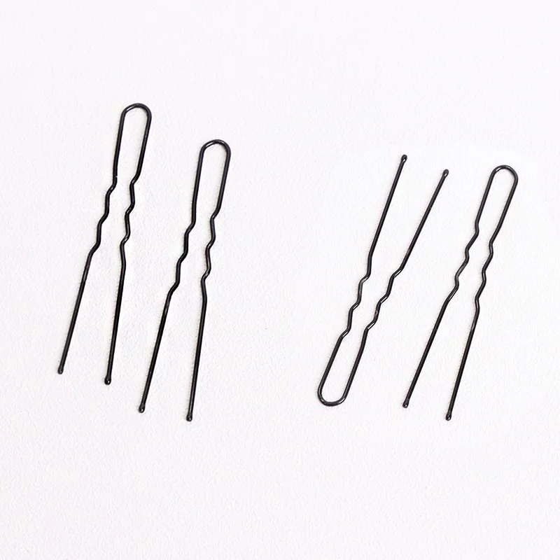 Простые черные заколки для волос 40 шт./лот женские 6 см сделай сам приспособление