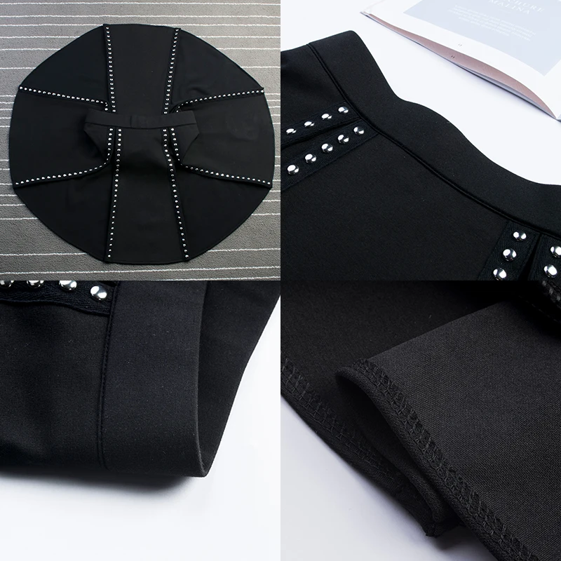 Женская мини юбка с заклепками летняя трапециевидная короткая Пастельная