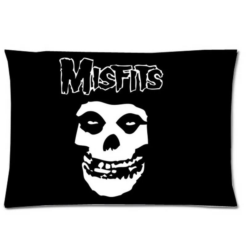 Чехол для подушки The Misfits с изображением черепа/наволочка (Размер: 30x20 дюймов
