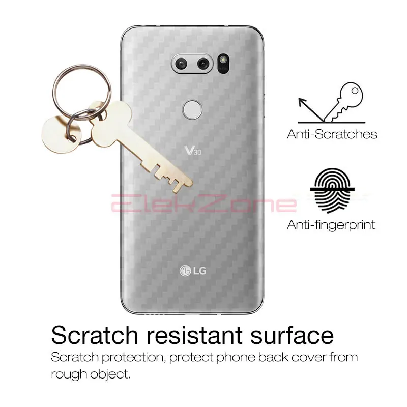 5 шт. для LG G7 G6 Q6 V20 V30 задняя крышка Защитная пленка Plus V40 V50 ThinQ углеродное волокно