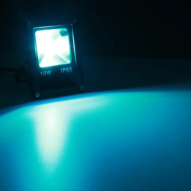 10 шт./лот DHL 12 В RGB led прожектор Прожекторы проекторы 50 Вт 30 Вт 20 Вт 10 Вт Рефлектор для дерева проектор наружная лампа - Испускаемый цвет: Синий