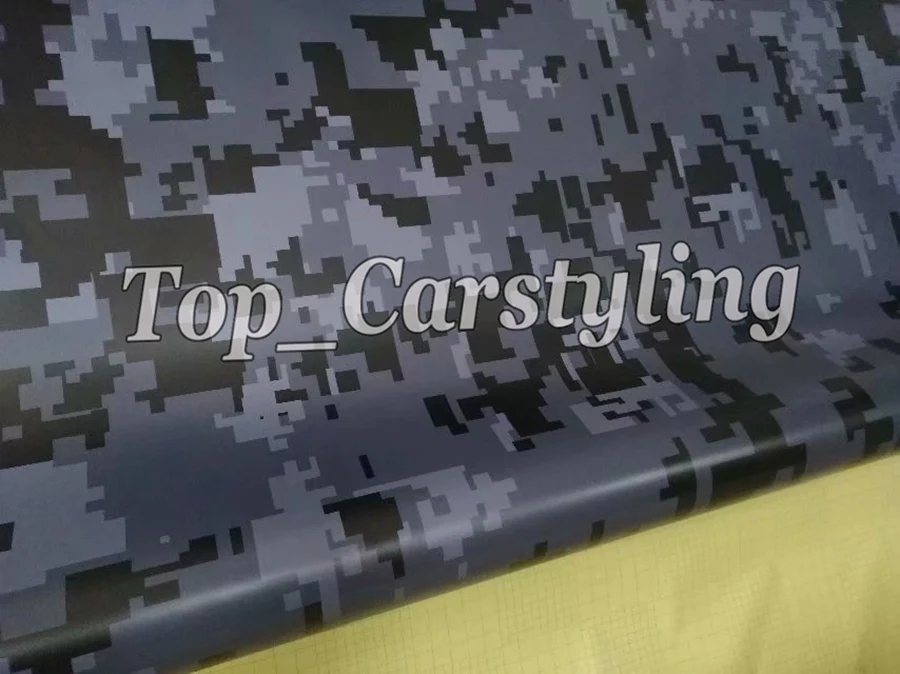 Цифровая печать черный серый камуфляж виниловая камуфляжная обертка Виниловая