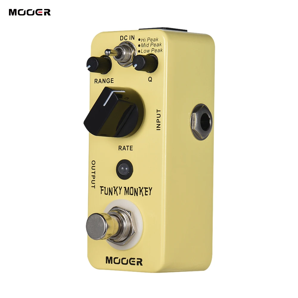 

MOOER FUNKY MONKEY Electric Guitar Pedal Auto Wah Guitar Effect Pedal 3 Peak Modes True Bypass Full Metal Shell