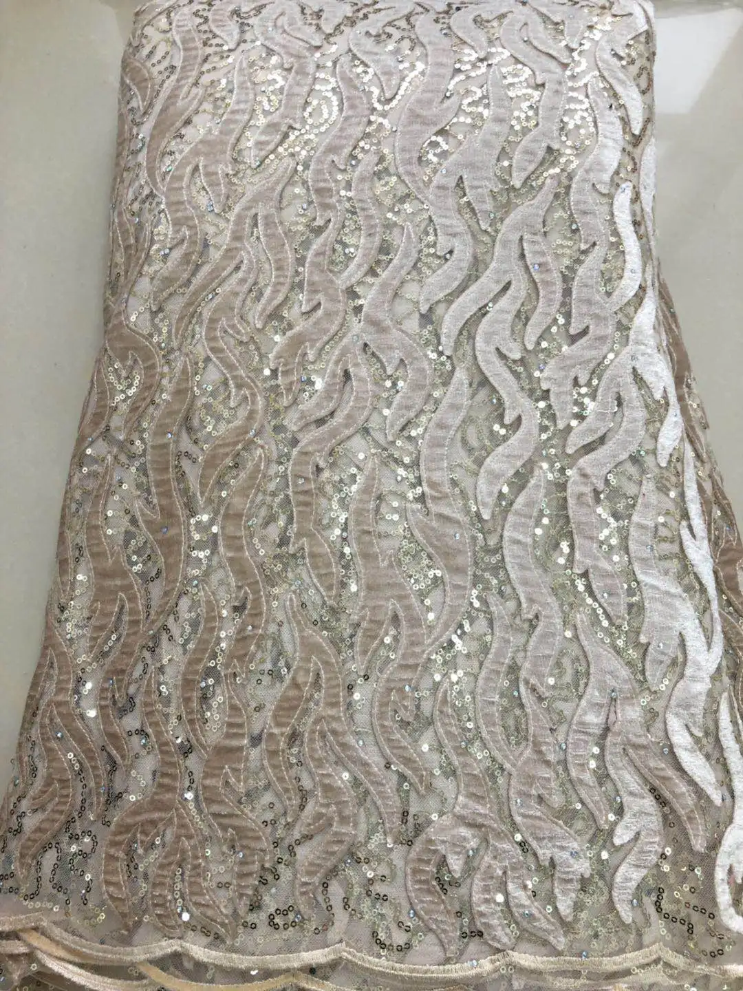 Французский вельветовый кружевной ткани новейшего дизайна! Кружевная ткань