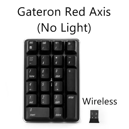 Gateron Red Axis Все новые Magicforce Smart 21 ключ 2,4G Беспроводная Механическая цифровая клавиатура ноутбук, настольный компьютер, беспроводная клавиатура - Цвет: Gateron Red Axis