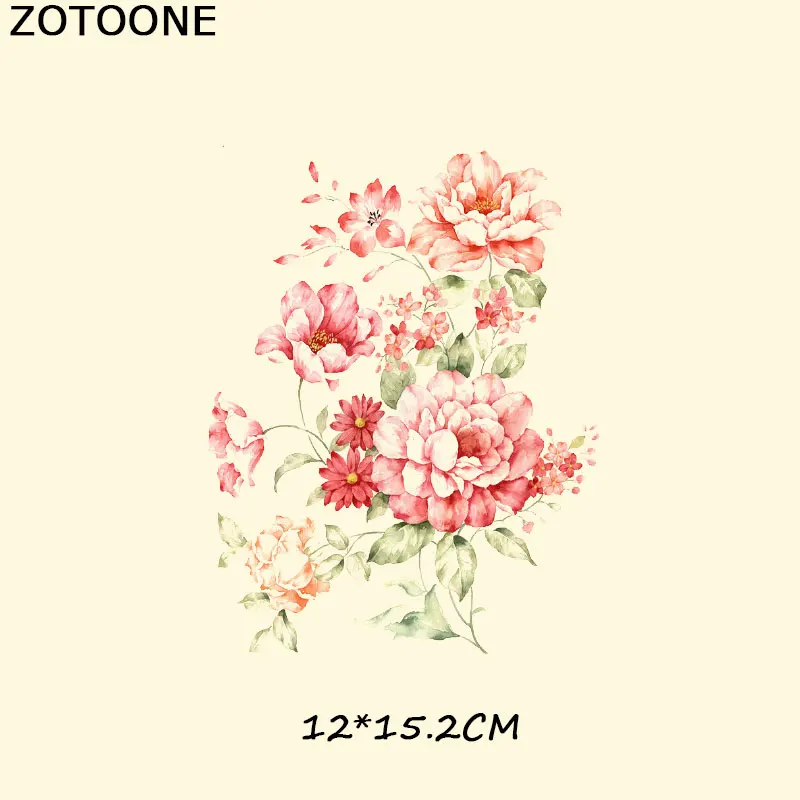ZOTOONE Цветочные нашивки термотрансферные пирография для самостоятельного