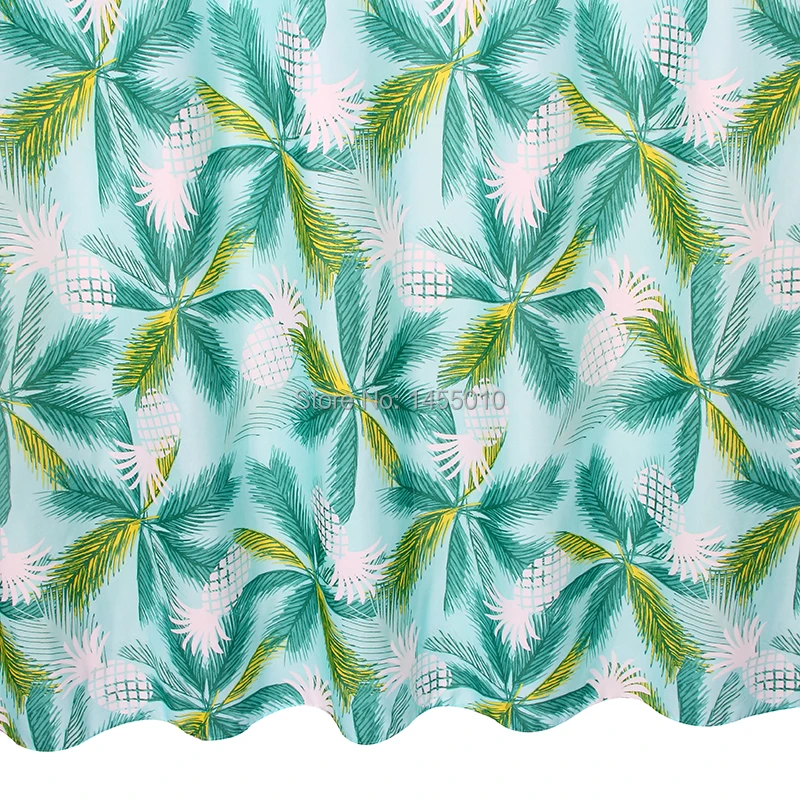 Happy Tree полиэстер зеленый ананас водонепроницаемые занавески для душа плотная