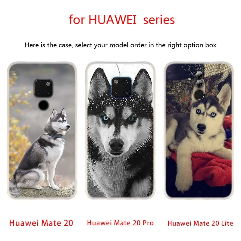 Alaskan Malamute Phone Cases For Huawei Mate 30 20 10 Lite Pro soft Silicone Cover Y9 2019 2018 Nova 5T 5i 4 5 | Мобильные телефоны