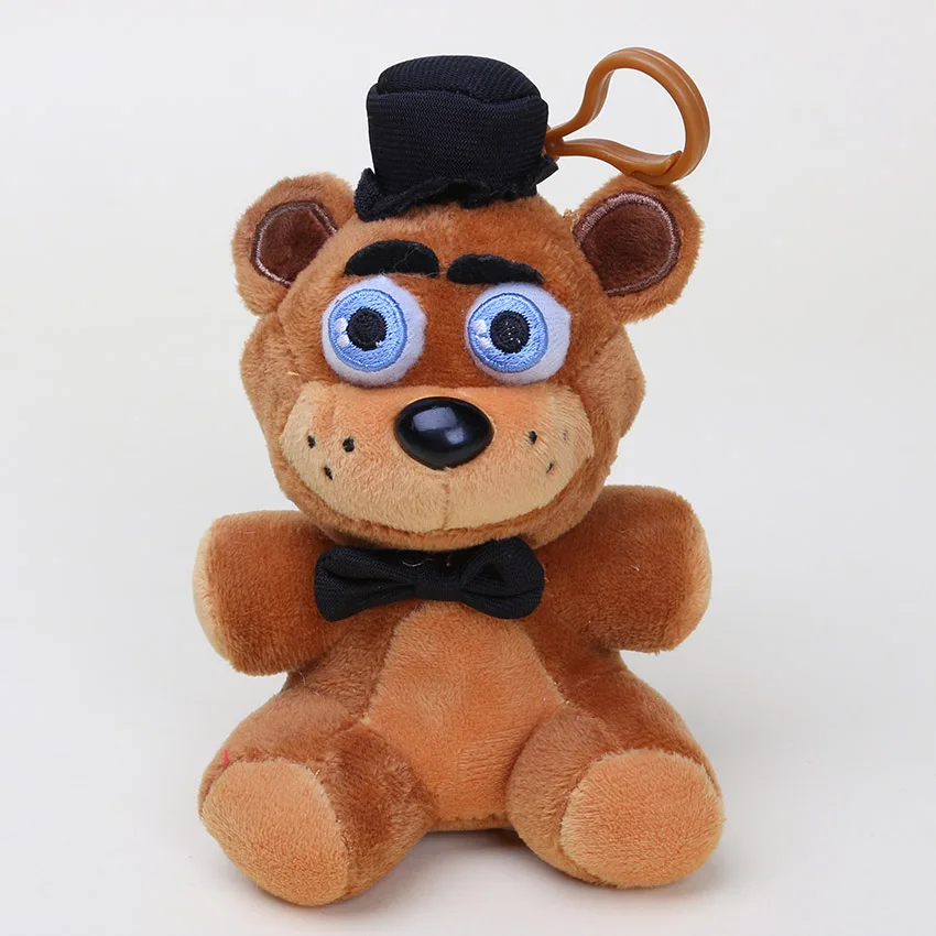 14 см FNAF плюшевые игрушки Five Nights At Freddy's foxy Freddy Fazbear медведь Бонни и Чика плюшевый брелок-подвеска кукла рождественский подарок