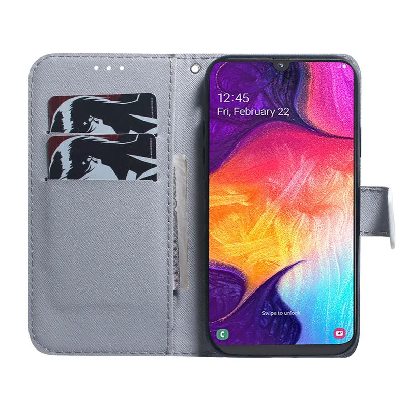 Кожаный чехол с откидной крышкой для Samsung Galaxy A50 Роскошный чехол-бумажник A10 A30 A40 A70