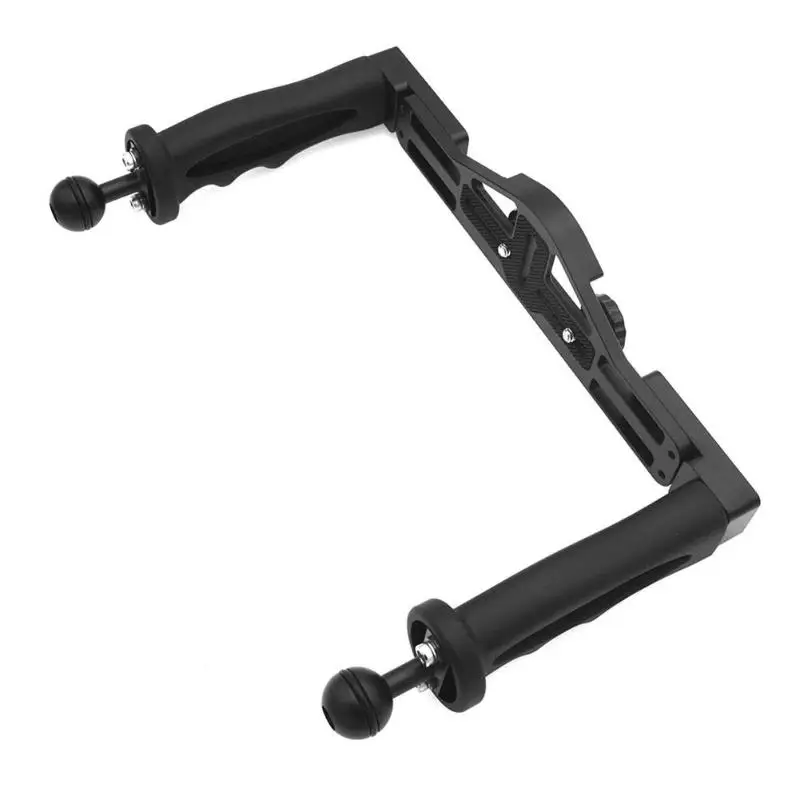 ALLOET Ручной Стабилизатор Дайвинг Подводные корпусы для камеры лоток Grip держатель двойная ручка для купола Порты и разъёмы Водонепроницаемый случае