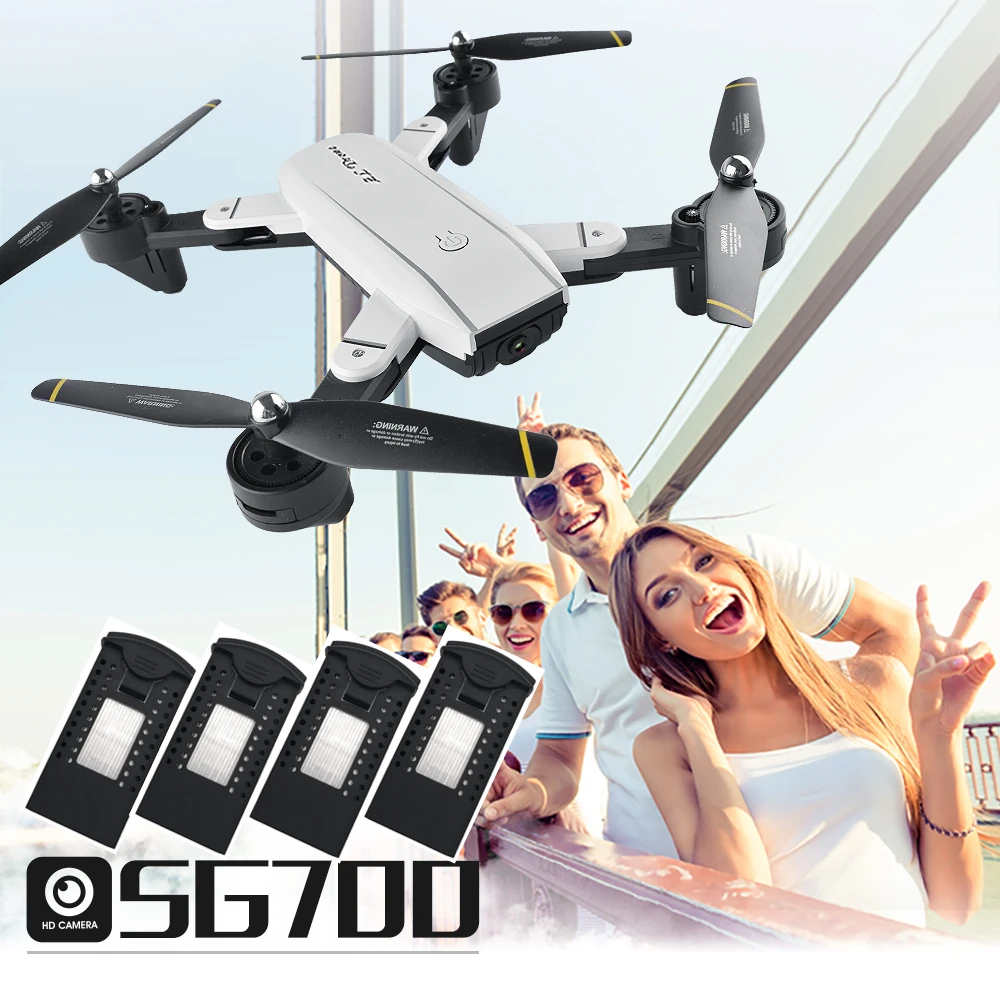 

SG700 Drones with Camera HD WiFi FPV Optical Follow Drone with Camera Selfie Quadcopter RC Drone Fixed Height Helicopter