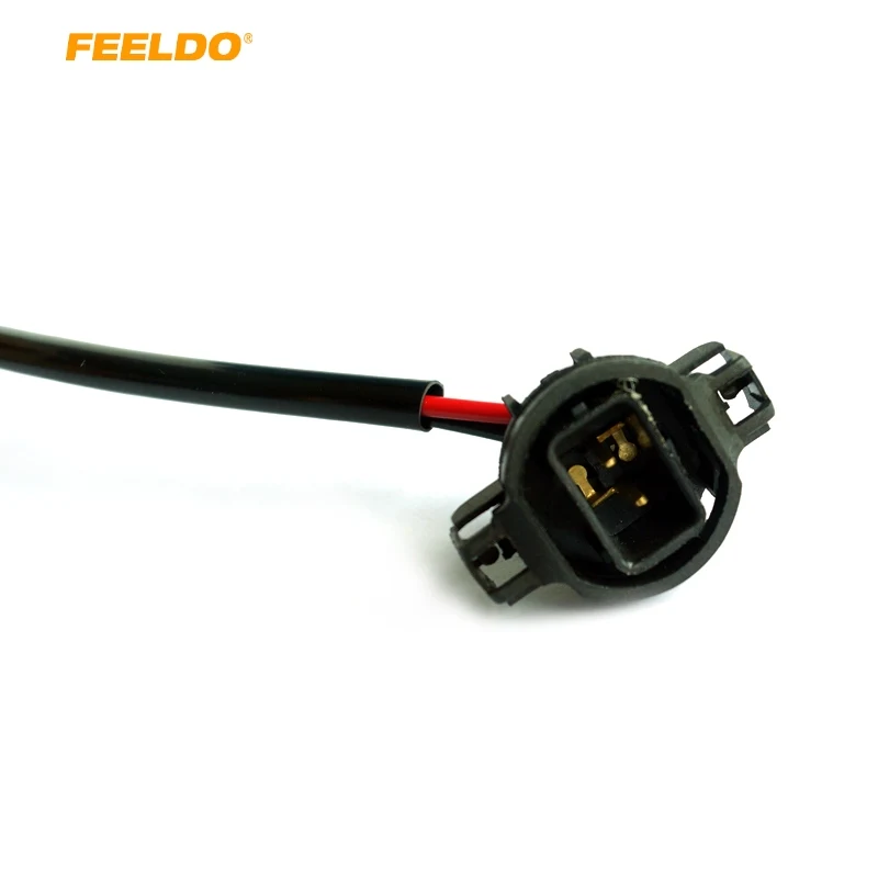 

FEELDO 2pcs Car 5202 H16 to 9006 Wire Harness Cable HID/LED Conversion Ballast to Stock Socket #HQ963