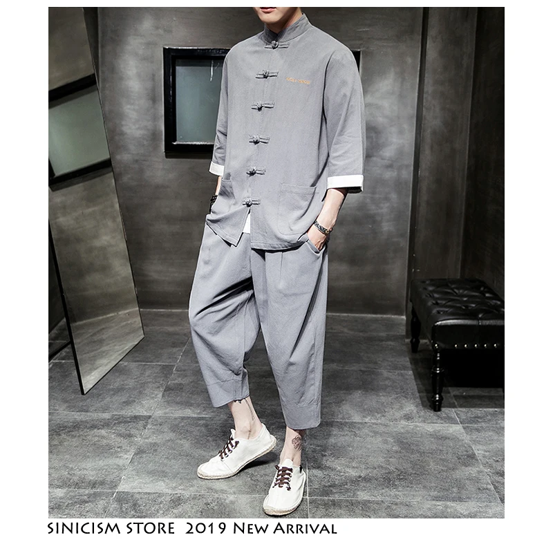 MrGoldenBowl Store streeetwear спортивный костюм с принтом на лето 2020 мужские рубашки в