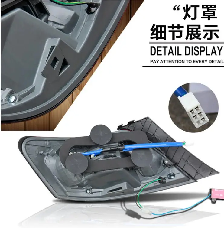 

Car Styling for Toyota Reiz Mark X LEDTail Lights 2005 2006 2007 2008 2009 Mark X LED Tail Light Rear Lamp DRL+Brake+Park+Signal