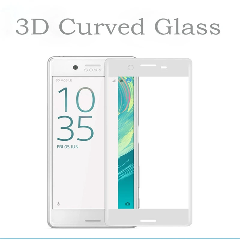 3D полное покрытие из закаленного стекла для sony Xperia XA XA1 Ultra XC X Compact XZS XZ Premium XP защитная пленка на переднюю панель
