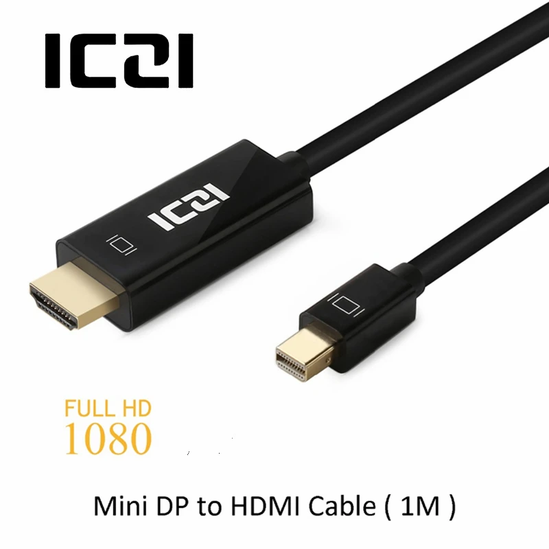 ICZI 1080P 60 Гц 1 м 8 3 Мини DP к HDMI кабель Thunderbolt позолоченный адаптер для Macbook Pro Air