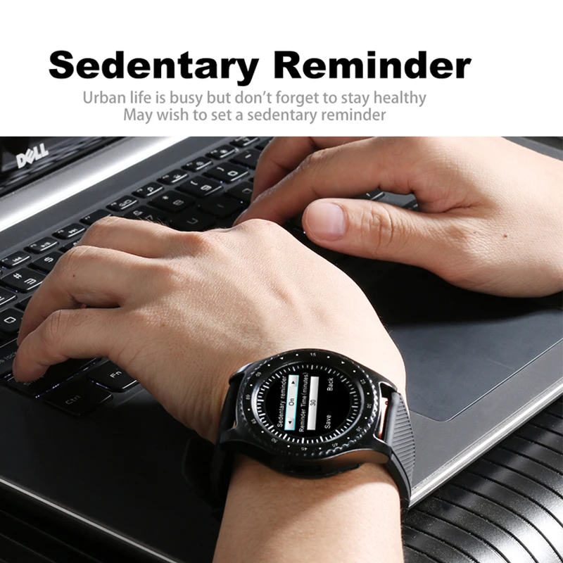 Smartwatch L9 Bluetooth Smart часы 1 22 дюймов круглый Wirstwatch Cool Смарт-часы Фитнес браслет с SIM TF