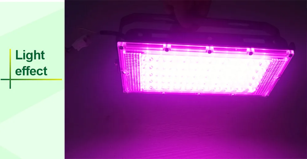 50/100 Вт высокой мощности Мощность SMD СВЕТОДИОДНЫЙ Grow светильник полный спектр Водонепроницаемый 220V 60lm/W для Крытый парниковый плантационных палаток Светодиодная лампа для роста растений