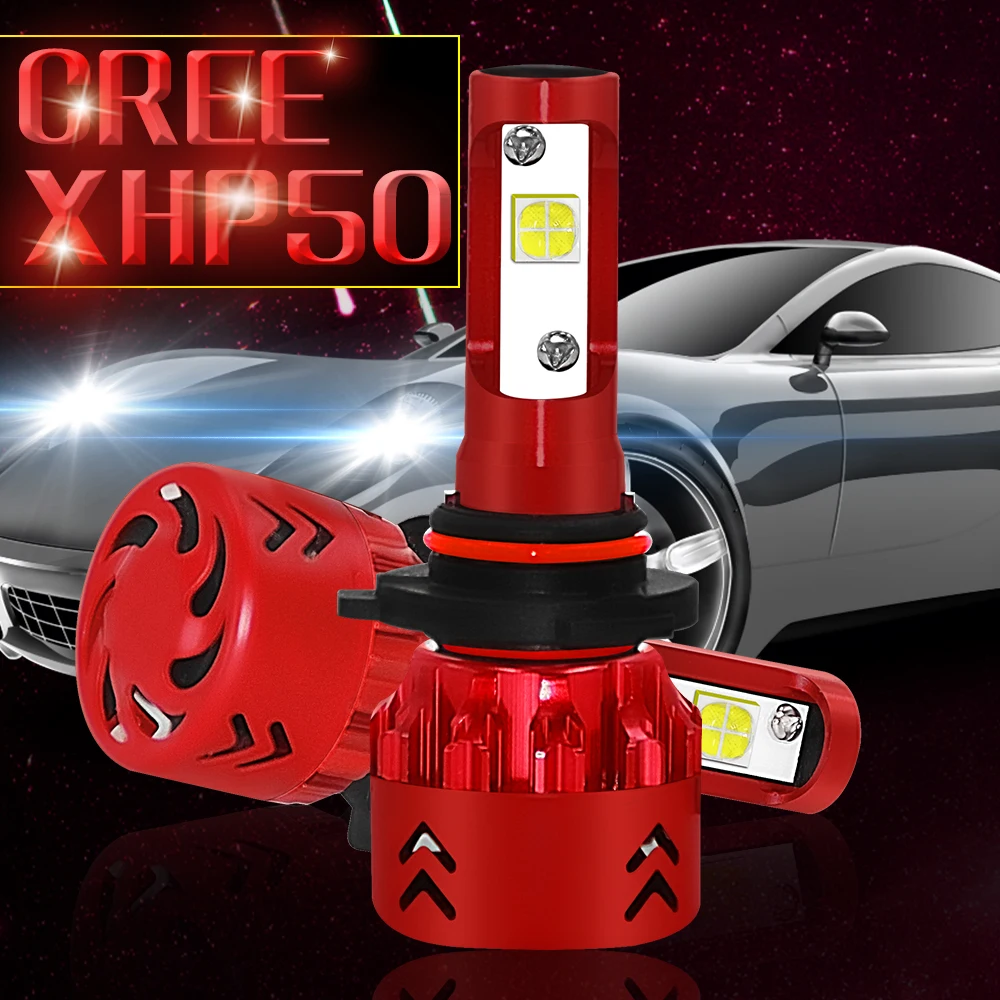 Автомобильные светодиодные лампы для передних фар 100 Вт 12000LM H4led H7led H11 H8 H1led HB4 авто