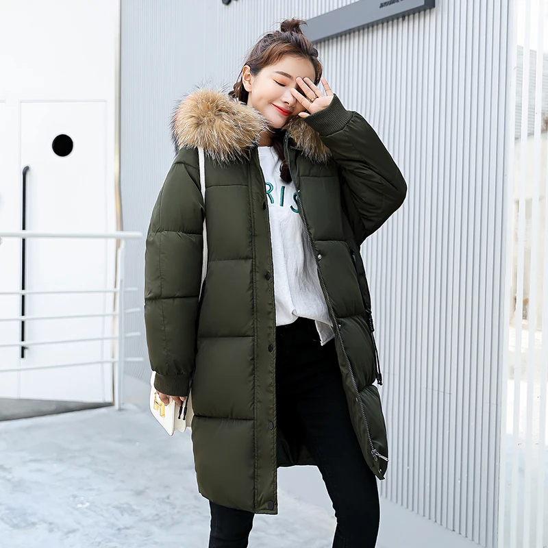 KUYOMENS High Quality Winter Jacket Women Coat Warm Long Parkas Hooded Down Slim Outerwear Female | Женская одежда