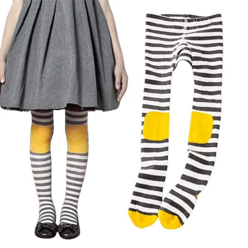 Колготки для девочек и малышей с низом из ПП чулки милые детские детей