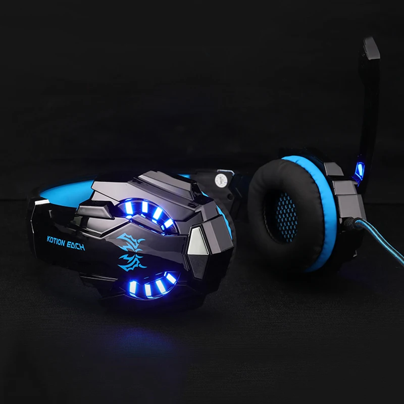 KOTION EACH G9000 Игровые наушники с шумоподавлением и микрофоном для игр на ПК, PS4, Xbox One и ноутбуках.