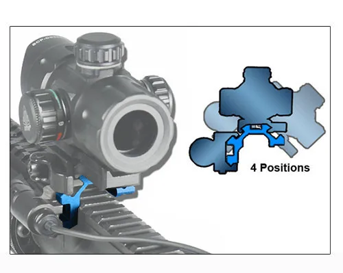 

Tactical 4 rail quick detachable scope angle mount hunting accessories