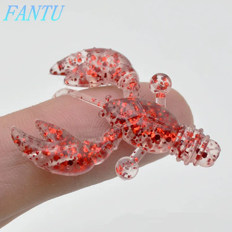 Искусственные мини-креветки FANTU 3 8 см/1 г фотокамера корень Техаса искусственная