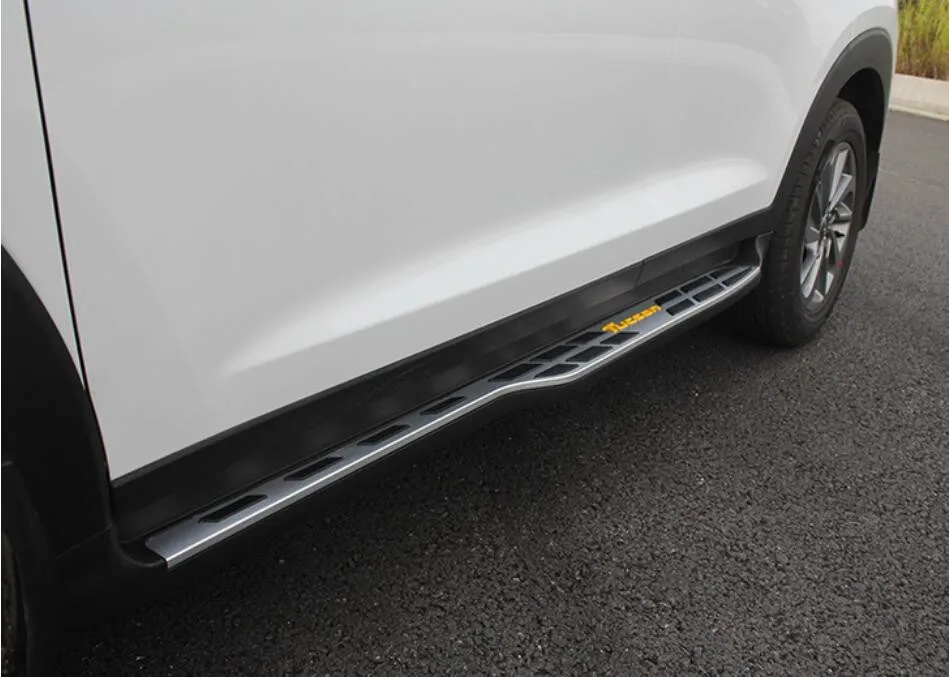 Для hyundai Tucson. автомобильные ходовые панели авто боковые ступенчатые педали Высокое качество абсолютно дизайн Nerf Bars